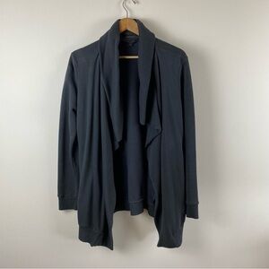 All Saints Dahlia Sweatshirt Cardigan Jacket Charcoal Grey